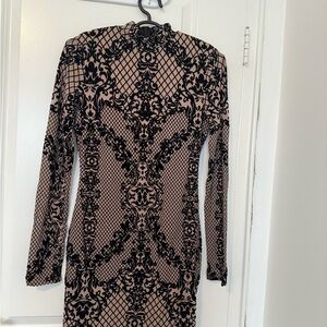 Forever 21 Black and Tan Mini Dress